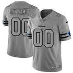 Personalize Jerseynike Cowboys Customized 2019 Gray Gridiron Gray Vapor Untouchable Limited Jersey Nfl