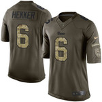 Nike Rams #6 Johnny Hekker Green Men's Stitched Nfl Limited Salute To Service Jersey Nfl