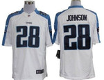 Nike Tennessee Titans #28 Chris Johnson White Limited Jersey Nfl