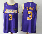 Men's Los Angeles Lakers #3 Anthony Davis 2019 Purple Nike Swingman Wish Stitched Nba Jersey Nba