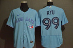 Men's Toronto Blue Jays #99 Hyun-Jin Ryu Blue Stitched Mlb Flex Base Nike Jersey Mlb