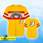 Lightning Red Yellow Baseball Jersey | Colorful | Adult Unisex | S - 5Xl Full Size - Baseball Jersey Lf
