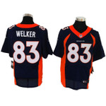 Size 60 4Xl 2013 New Collar Wes Welker Denver Broncos #83 Blue Stitched Nike Elite Jersey Nfl