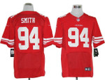 Size 60 4Xl-Justin Smith San Francisco 49Ers #94 Red Stitched Nike Elite Nfl Jerseys Nfl