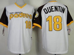San Diego Padres #18 Carlos Quentin 1978 White Jersey Mlb