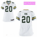 Women's 2017 Nfl Draft Green Bay Packers #20 Kevin King White Road Stitched Nfl Nike Game Jersey Nfl- Women's