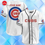 Personalize Baseball Jersey -  Chicago Cubs All Over Print Baseball Jersey for Fans - Baseball Jersey LF