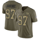 Giants #97 Dexter Lawrence Olive Camo Men's Stitched Football Limited 2017 Salute To Service Jersey Nfl
