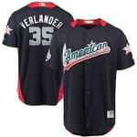 Men's American League #35 Justin Verlander Majestic Navy 2018 Mlb All-Star Game Home Run Derby Player Jersey Mlb