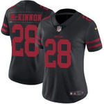 Nike 49Ers #28 Jerick Mckinnon Black Alternate Women's Stitched Nfl Vapor Untouchable Limited Jersey Nfl- Women's
