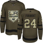 Adidas Kings #24 Derek Forbort Green Salute To Service Stitched Nhl Jersey Nhl