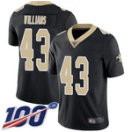 Nike Saints #43 Marcus Williams Black Team Color Men's Stitched Nfl 100Th Season Vapor Limited Jersey Nfl