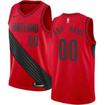 Personalize Jersey Men's Nike Portland Trail Blazers Customized Swingman Red Alternate Nba Statement Edition Jersey Nba