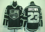 Los Angeles Kings #23 Dustin Brown Black Ice Jersey Nhl