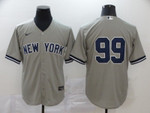 Men's New York Yankees #99 Aaron Judge Gray No Name Stitched Mlb Cool Base Nike Jersey Mlb
