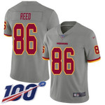 Nike Redskins #86 Jordan Reed Gray Men's Stitched Nfl Limited Inverted Legend 100Th Season Jersey Nfl
