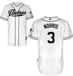 Men's San Diego Padres #3 Derek Norris White Jersey Mlb