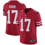 49Ers #17 Jalen Hurd Red Team Color Men's Stitched Football Vapor Untouchable Limited Jersey Nfl