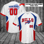 Personalize Baseball Jersey - Custom Name and Number Personalized BUFFALO BILLS 264  Baseball Jersey For Fans - Baseball Jersey LF