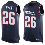 Men's New England Patriots #26 Logan Ryan Navy Blue Hot Pressing Player Name & Number Nike Nfl Tank Top Jersey Nfl