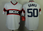 Chicago White Sox #50 John Danks 1983 White Pullover Jersey Mlb