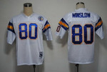 San Diego Chargers #80 Kellen Winslow White Throwback Jersey Nfl