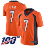 Nike Broncos #7 John Elway Orange Men's Stitched Nfl 100Th Season Vapor Limited Jersey Nfl