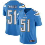 Nike San Diego Chargers #51 Kyle Emanuel Electric Blue Alternate Men's Stitched Nfl Vapor Untouchable Limited Jersey Nfl