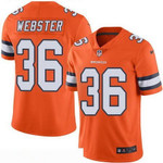 Men's Denver Broncos #36 Kayvon Webster Orange 2016 Color Rush Stitched Nfl Nike Limited Jersey Nfl
