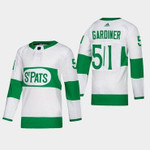 Men's Toronto Maple Leafs #51 Jake Gardiner Toronto St. Pats Road Player White Jersey Nhl