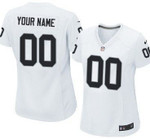 Personalize JerseyWomen's Nike Oakland Raiders Customized White Game Jersey NFL