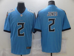 Men Tennessee Titans Julio Jones #2 Light Blue Vapor Untouchable Limited Jersey Nfl