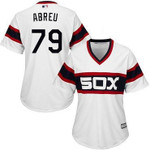 White Sox #79 Jose Abreu White Alternate Home Women's Stitched Baseball Jersey Mlb- Women's