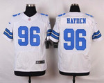 Men's Dallas Cowboys #96 Nick Hayden White Road Nfl Nike Elite Jersey Nfl