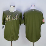 Men's New York Mets Blank Green Salute To Service Cool Base Baseball Jersey Mlb