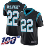 Panthers #22 Christian Mccaffrey Black Team Color Men's Stitched Football 100Th Season Vapor Limited Jersey Nfl