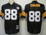 Pittsburgh Steelers #88 Lynn Swann Black Throwback Jersey Nfl