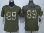 Women's Oakland Raiders #89 Amari Cooper Green Salute To Service Nfl Nike Limited Jersey Nfl- Women's