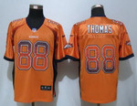 Men's Denver Broncos #88 Demaryius Thomas Orange Drift Fashion Nfl Nike Jersey Nfl