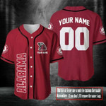 Personalize Baseball Jersey - Custom Name and Number Personalized ALABAMA CRIMSON TIDE 215 Baseball Jersey For Fans - Baseball Jersey LF