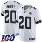 Jaguars #20 Jalen Ramsey White Men's Stitched Football 100Th Season Vapor Limited Jersey Nfl