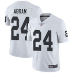 Raiders #24 Johnathan Abram White Men's Stitched Football Vapor Untouchable Limited Jersey Nfl