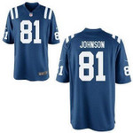 Nike Indianapolis Colts #81 Andre Johnson Blue Game Jersey Nfl