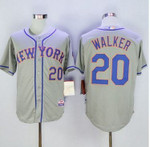 Mets #20 Neil Walker Grey Cool Base Stitched Mlb Jersey Mlb
