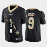 Men's New Orleans Saints #9 Drew Brees Black Player Portrait Edition 2020 Vapor Untouchable Stitched Nfl Nike Limited Jersey Nfl