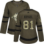 Arizona Coyotes #81 Phil Kessel Green Salute to Service Women's Stitched Hockey Jersey NHL- Women's