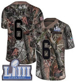 #6 Limited Ryan Allen Camo Nike Nfl Youth Jersey New England Patriots Rush Realtree Super Bowl Liii Bound Nfl