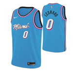 Nike Heat #0 Meyers Leonard 2019-20 Men's Blue Miami City Edition Nba Jersey Nba