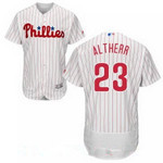 Men's Philadelphia Phillies #23 Aaron Altherr White Home Stitched Mlb Majestic Flex Base Jersey Mlb