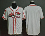 Men's St. Louis Cardinals Blank White Throwback Cooperstown Stitched Mlb Cool Base Nike Jersey Mlb